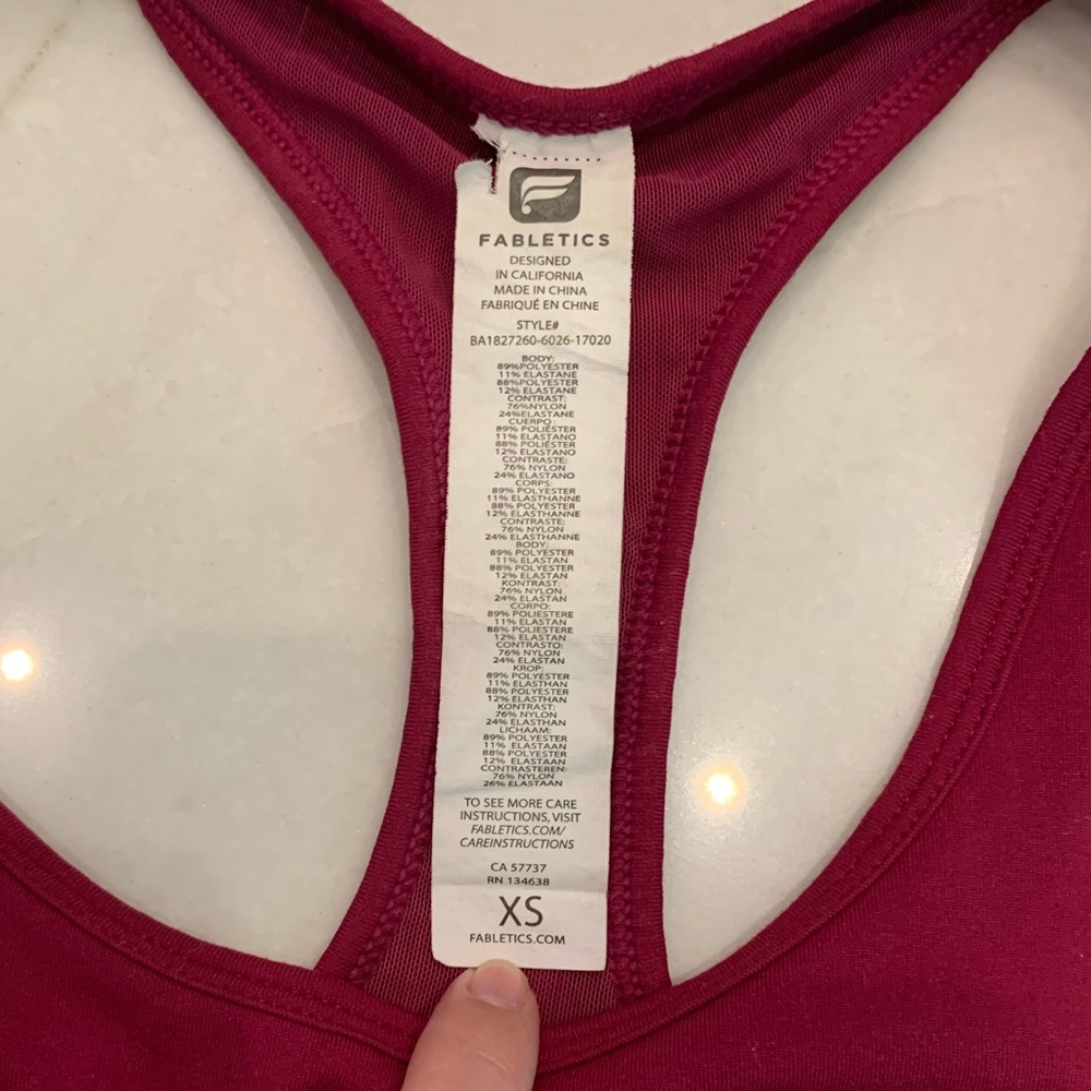 Fabletics - Raspberry-Colored Tank Top - image 8